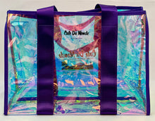 Iridescent Tote Purple Straps