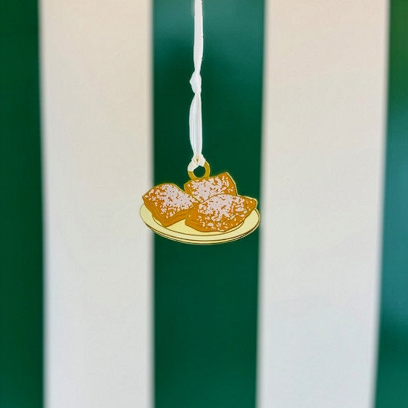 Enamel Plate of Beignets Ornament