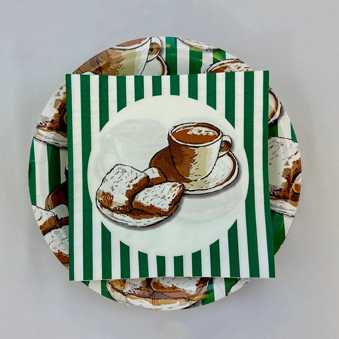 24ct Plate & Napkin Set