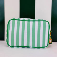Striped Pouch with Beignet Charm