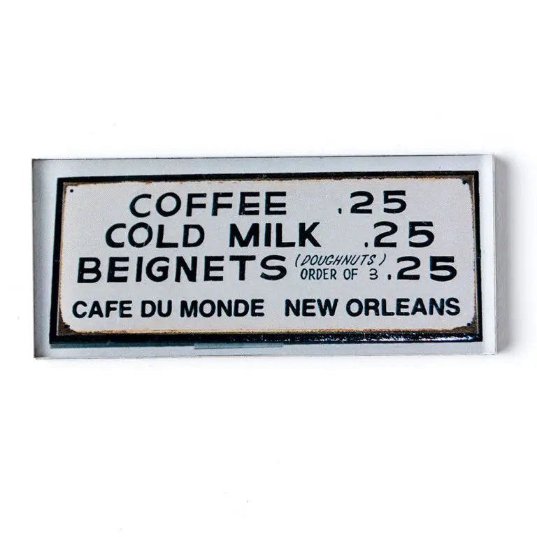 Metal Reproduction Menu Sign