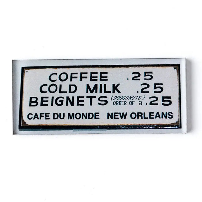 Metal Reproduction Menu Sign